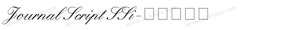 Journal Script SSi字体转换